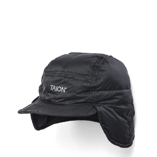 Taion Basic Dog Ear Down Cap Black - The Sporting Lodge