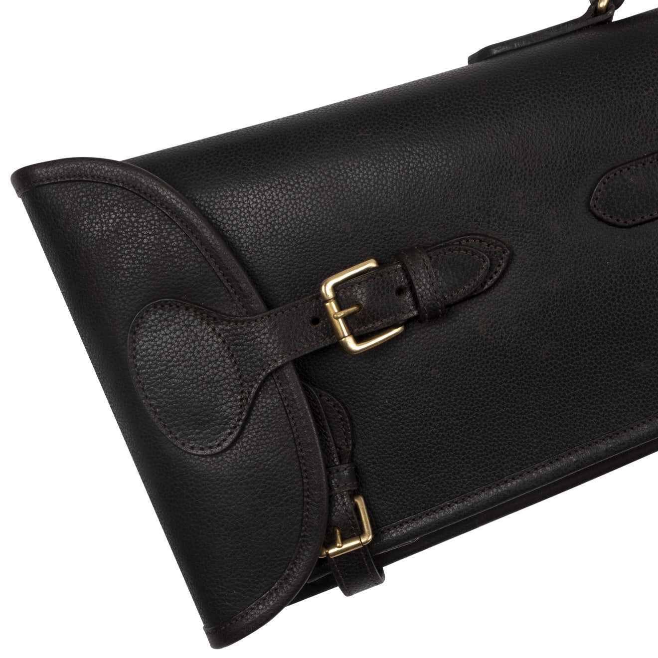 GMK Wickham Double Leather Buckle and Zip Gunslip 32 Inches Brown - The Sporting Lodge