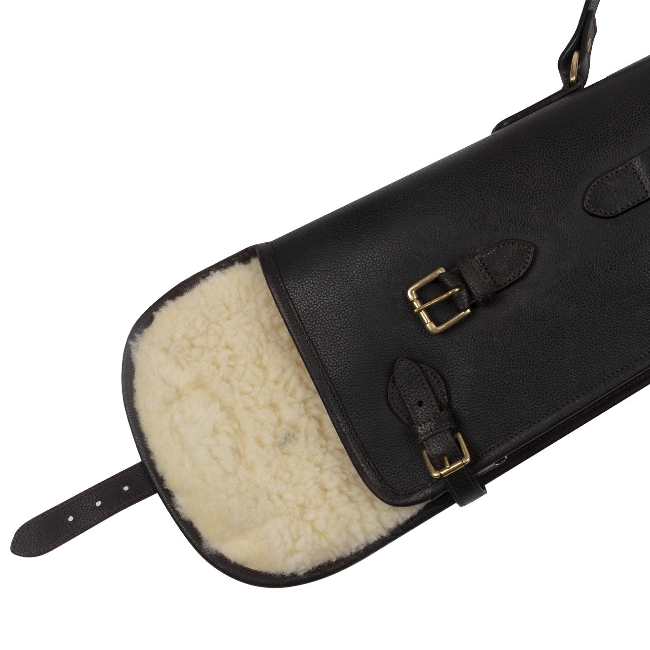 GMK Wickham Double Leather Buckle and Zip Gunslip 32 Inches Brown - The Sporting Lodge
