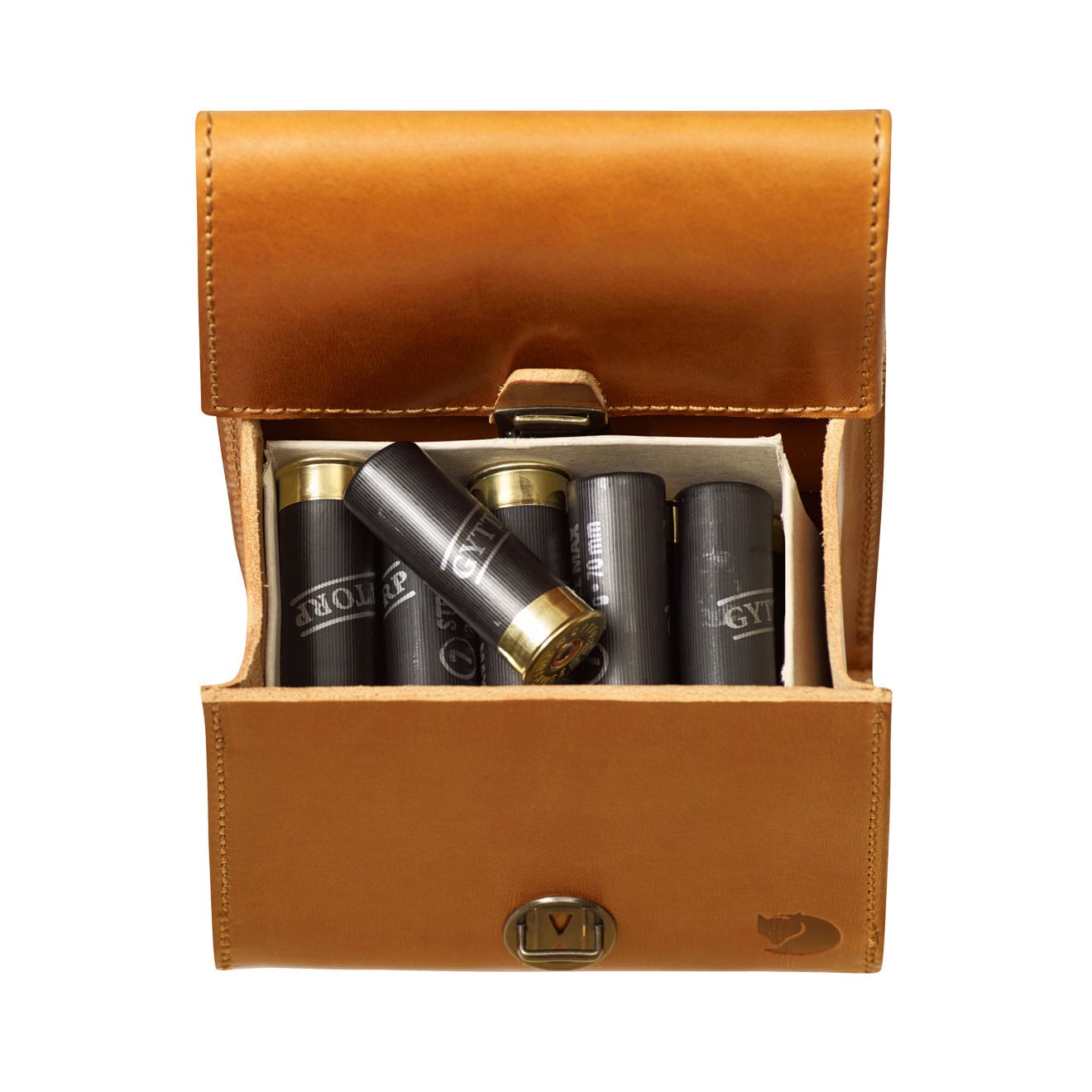 Fjallraven Leather Cartridge Bag Cognac - The Sporting Lodge