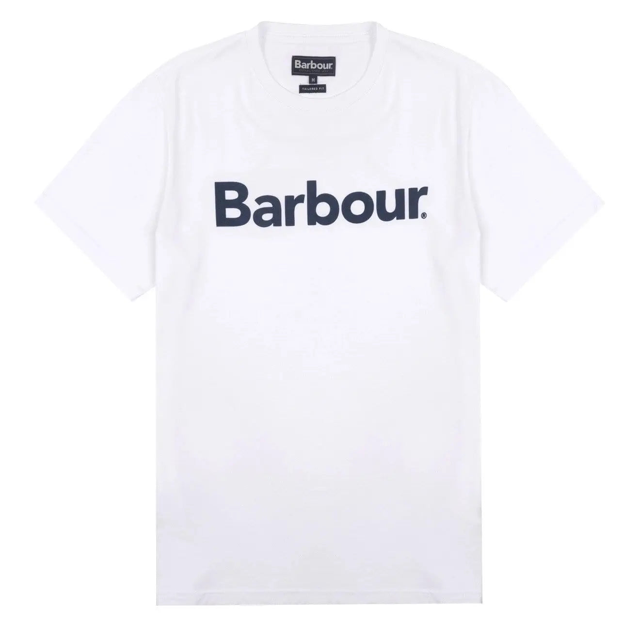 Barbour Logo T-Shirt White - The Sporting Lodge