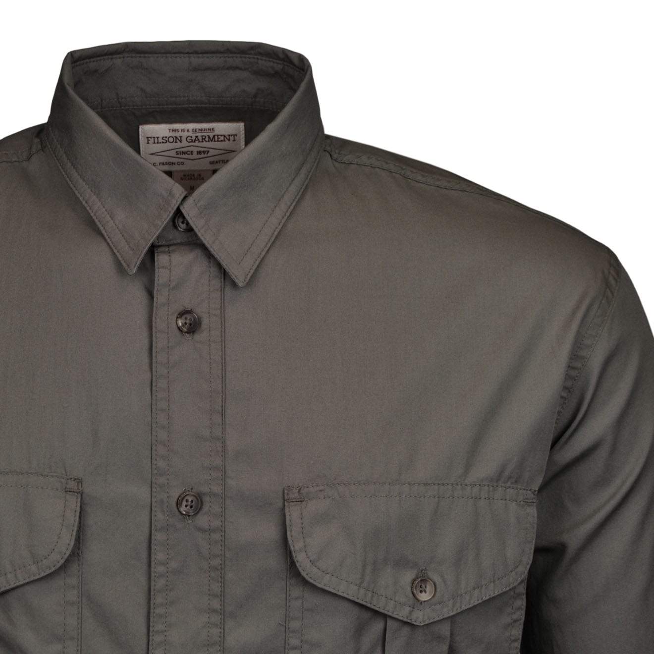 Filson Feather Cloth Shirt Light Olive - The Sporting Lodge