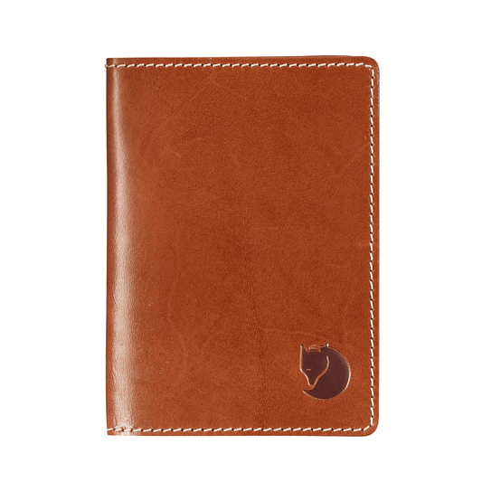 Fjallraven Leather Passport Cover Leather Cognac - The Sporting Lodge